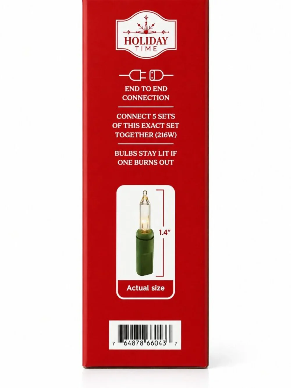 Holiday Time 100 Clear Mini Christmas Lights Indoor Outdoor Green Wire 19.5ft